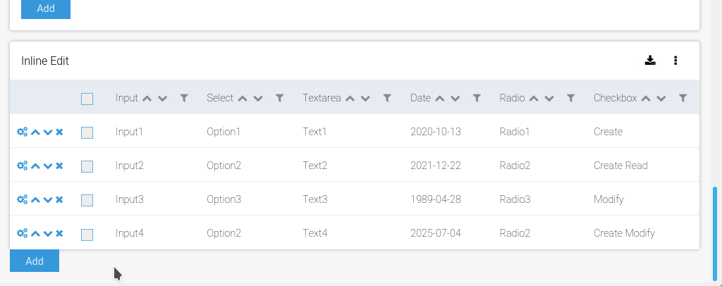 Inline update